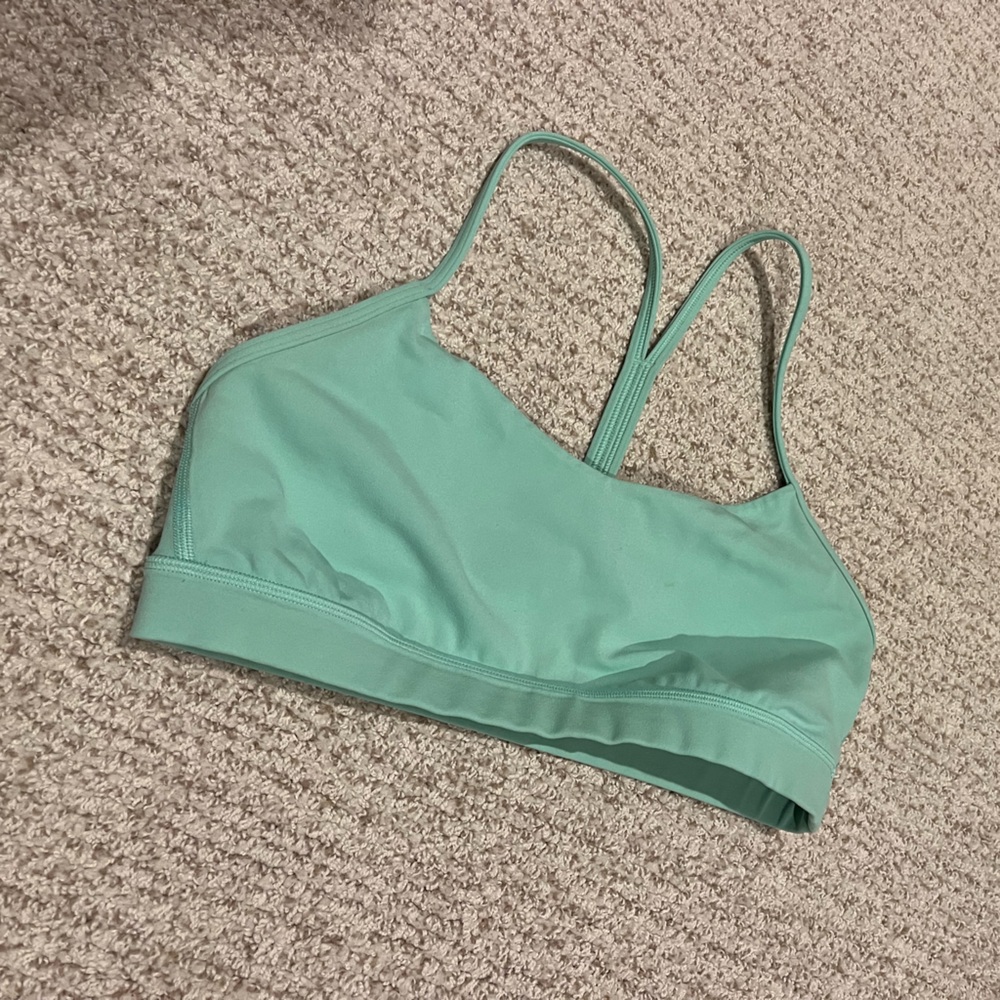 Lululemon power y bra, light teal, size 10